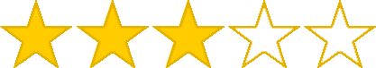Ícone de classificação de três estrelas