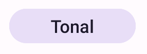 Tombol tonal dengan latar belakang ungu muda yang bertuliskan, &#39;filled&#39;.