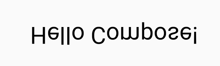 Niestandardowy odwrócony modyfikator tekstu