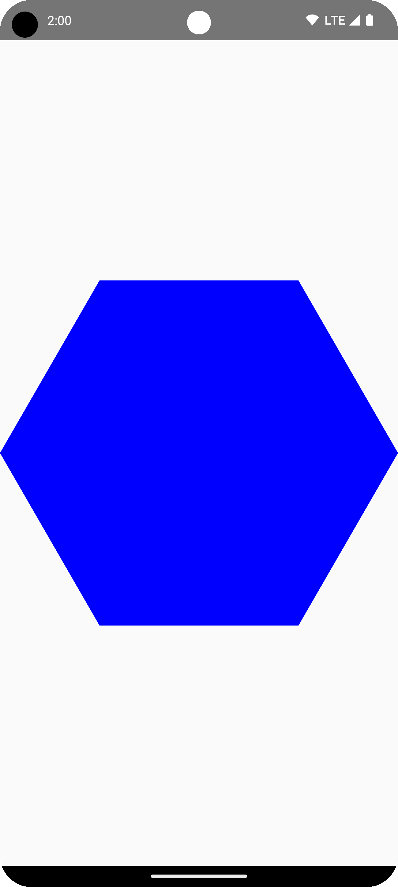 绘制区域中心的蓝色六边形