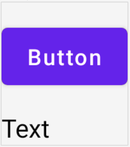 Wyświetla przycisk i element tekstowy ułożone w obiekcie ConstraintLayout