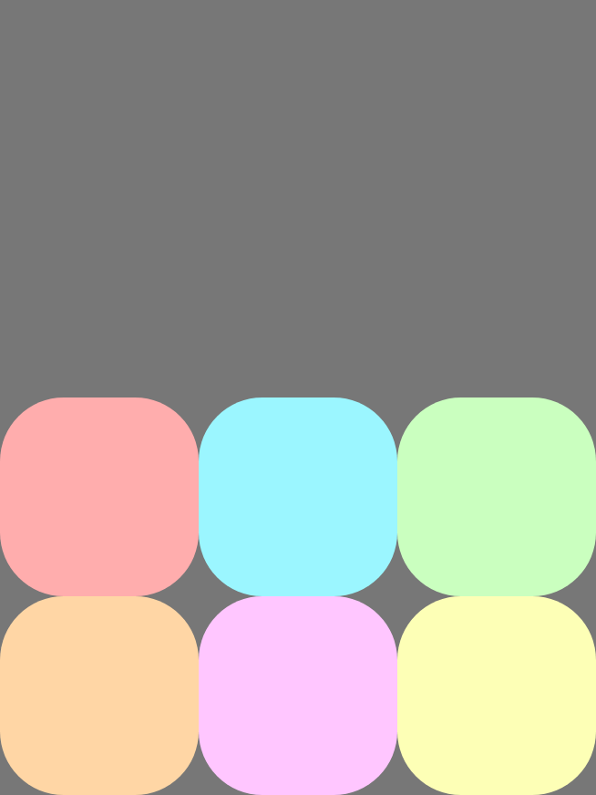 Multiple lines of items aligned to the end of the cross axis.