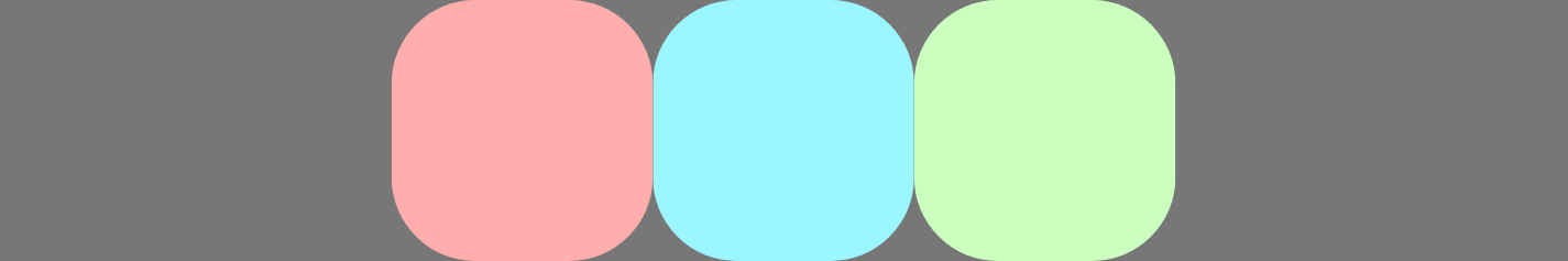 Items aligned to the center of the main axis.