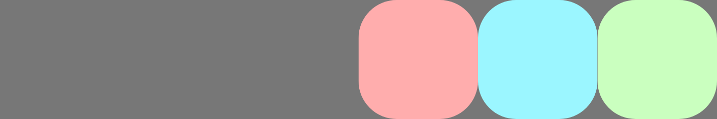 Item yang diratakan ke akhir sumbu utama.