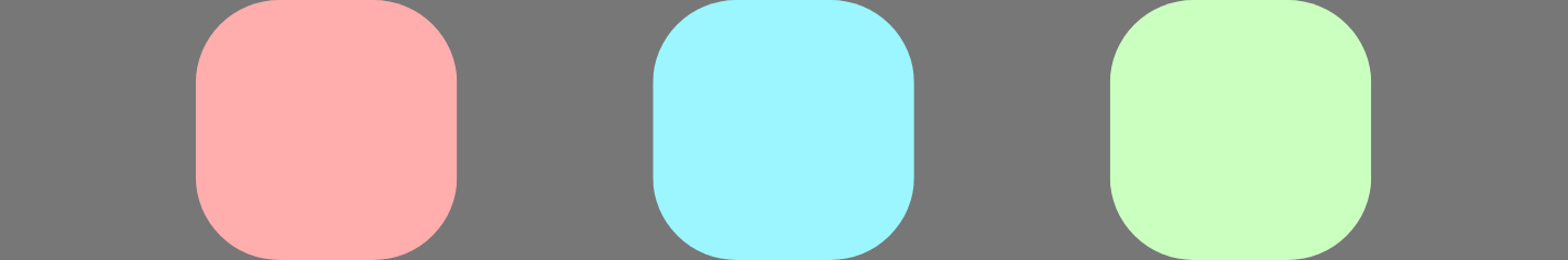 Items distributed along the main axis with space evenly around them.