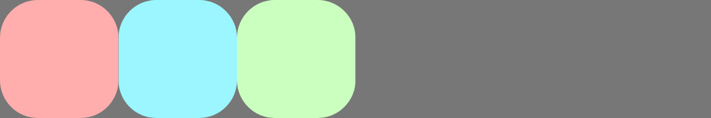 Item diratakan ke awal sumbu utama.