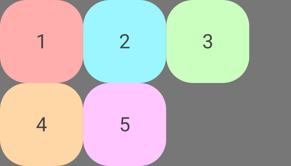 รายการจะขึ้นบรรทัดใหม่ด้านล่างเนื่องจากเปิดใช้การตัดคำ