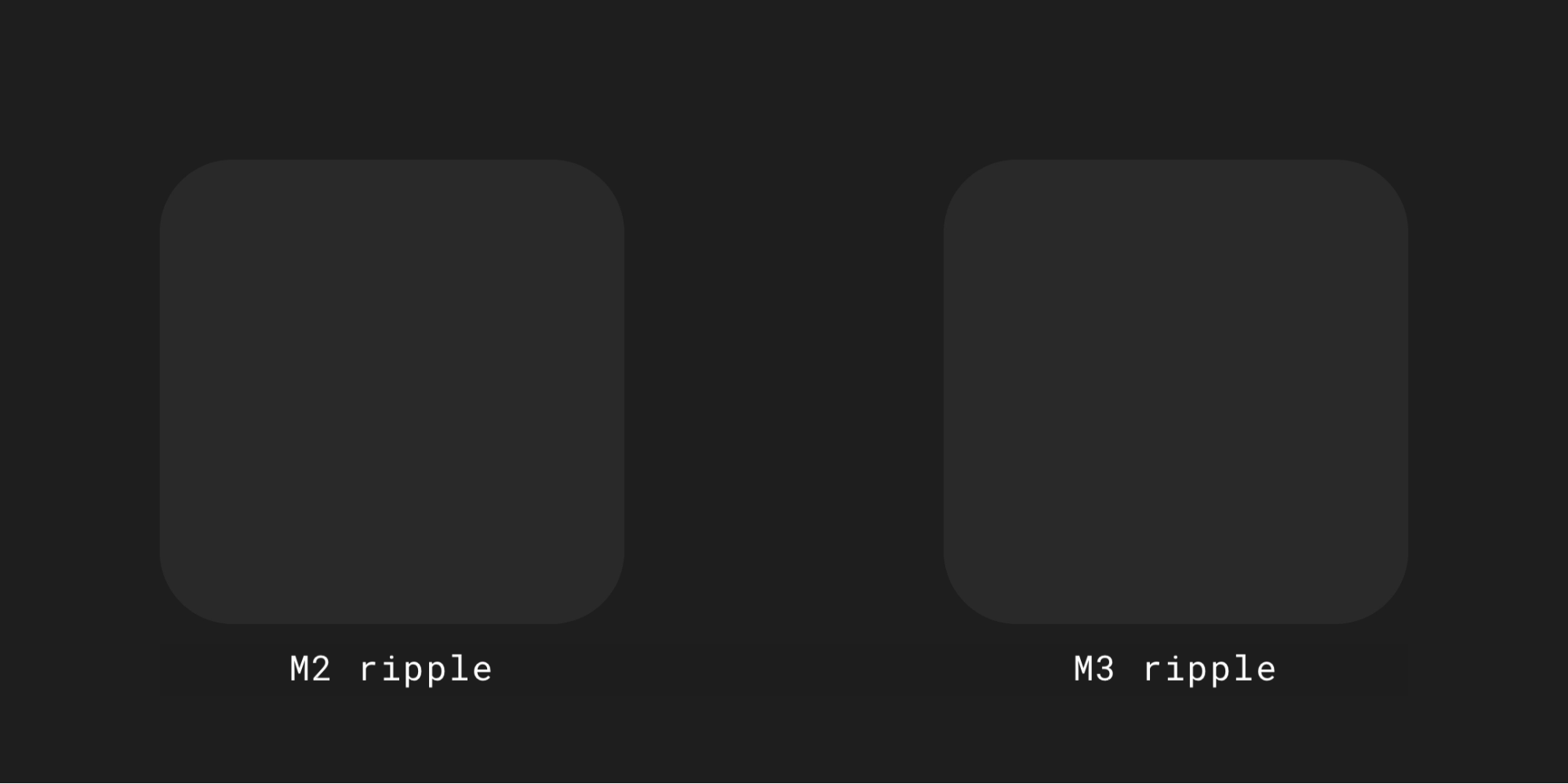 Ondulação no M2 vs. M3