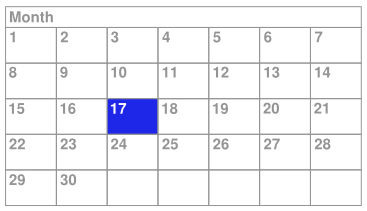 包含可选日期元素的自定义日历可组合项