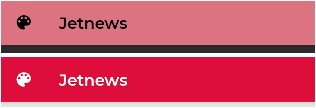 ตัวอย่างแบนเนอร์เดียวกัน 2 รายการที่มีสีต่างกัน