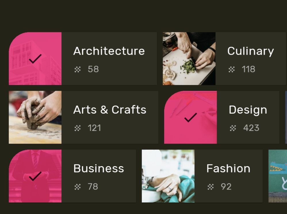 لقطة شاشة لتطبيق يستخدم أشكال Material لتوضيح حالة أحد العناصر