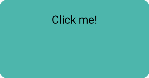 Button with two background colors set, and two contentPadding
overrides