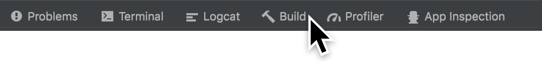 Android Studio 底部的“Build”标签页