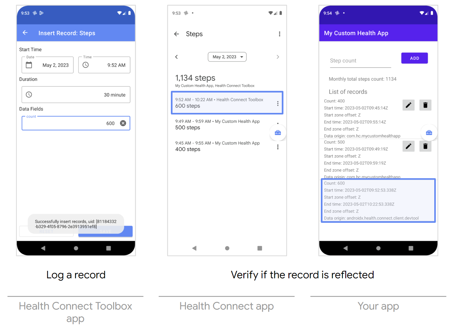Daten aus Ihrer App lesen