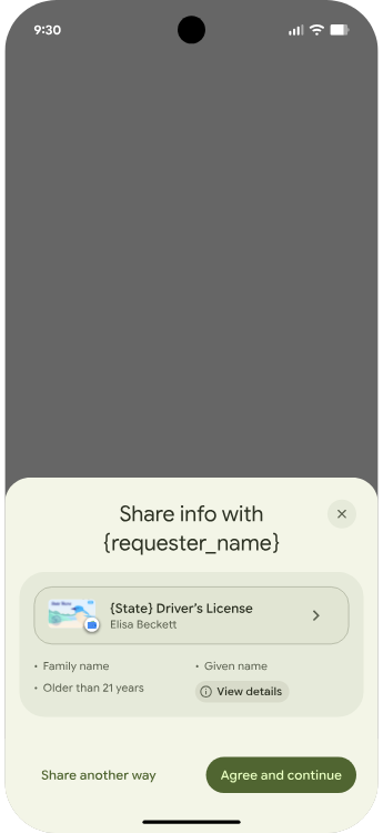 图片：Credential Manager 中的数字凭证界面