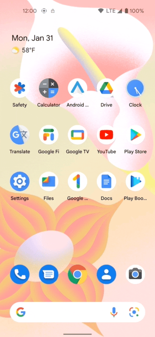Nutzer aktiviert Designs für App-Symbole