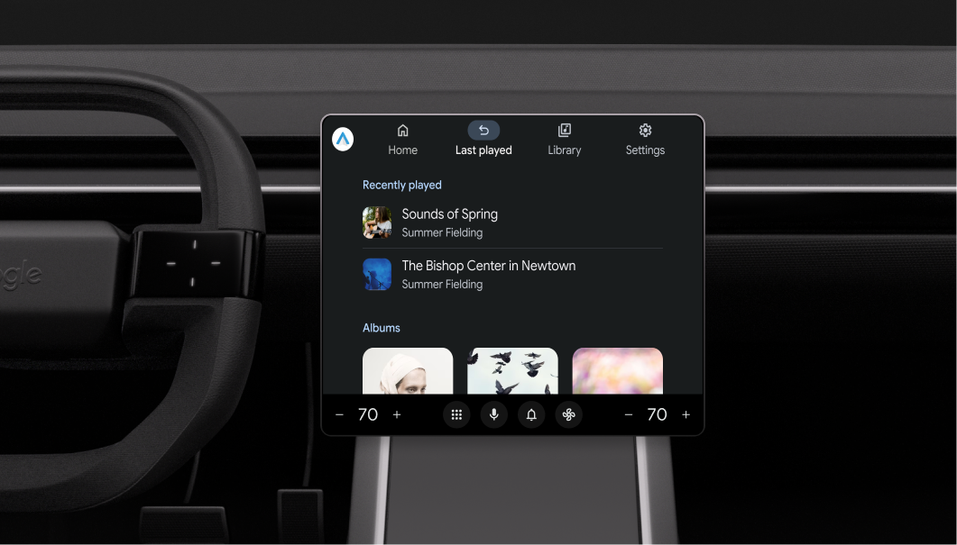 דוגמה לתצוגת גלישה בפריסה לרוחב