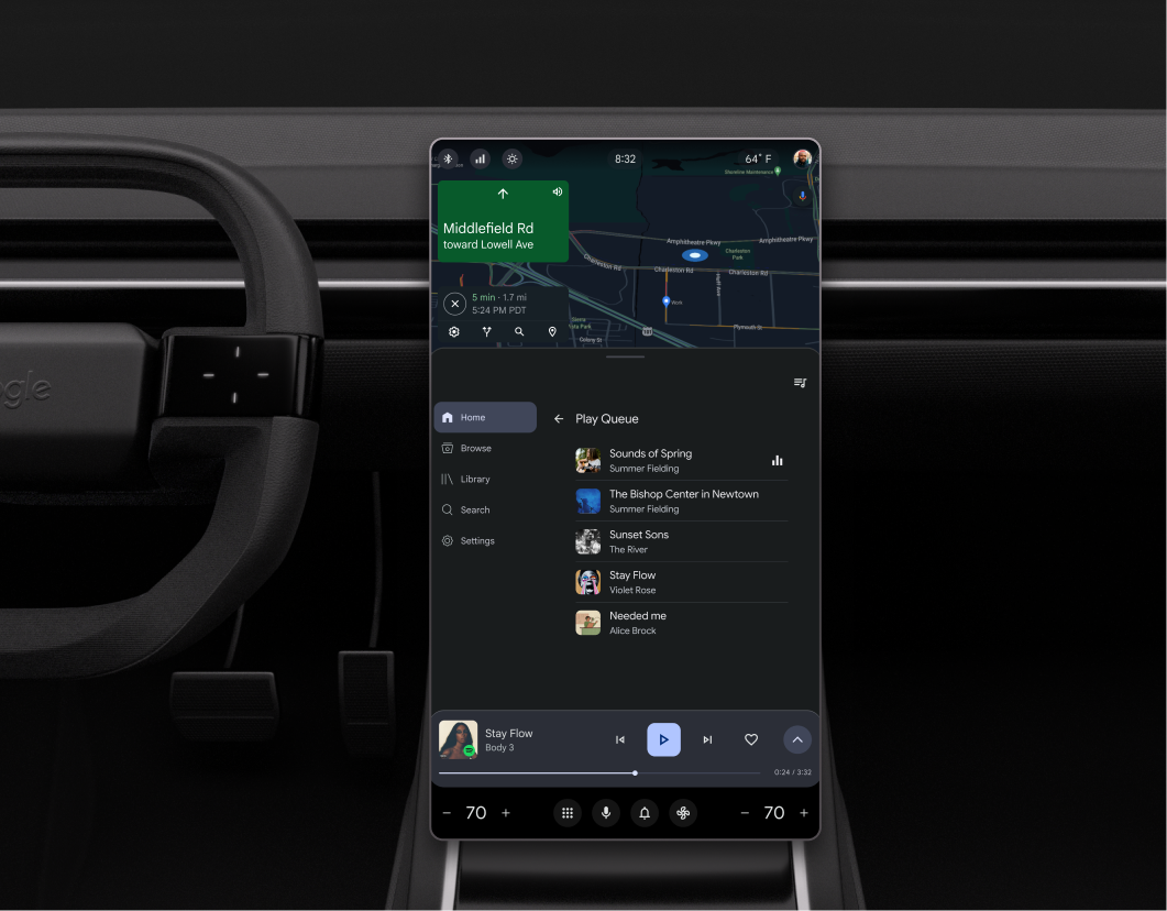 File d&#39;attente en mode Portrait