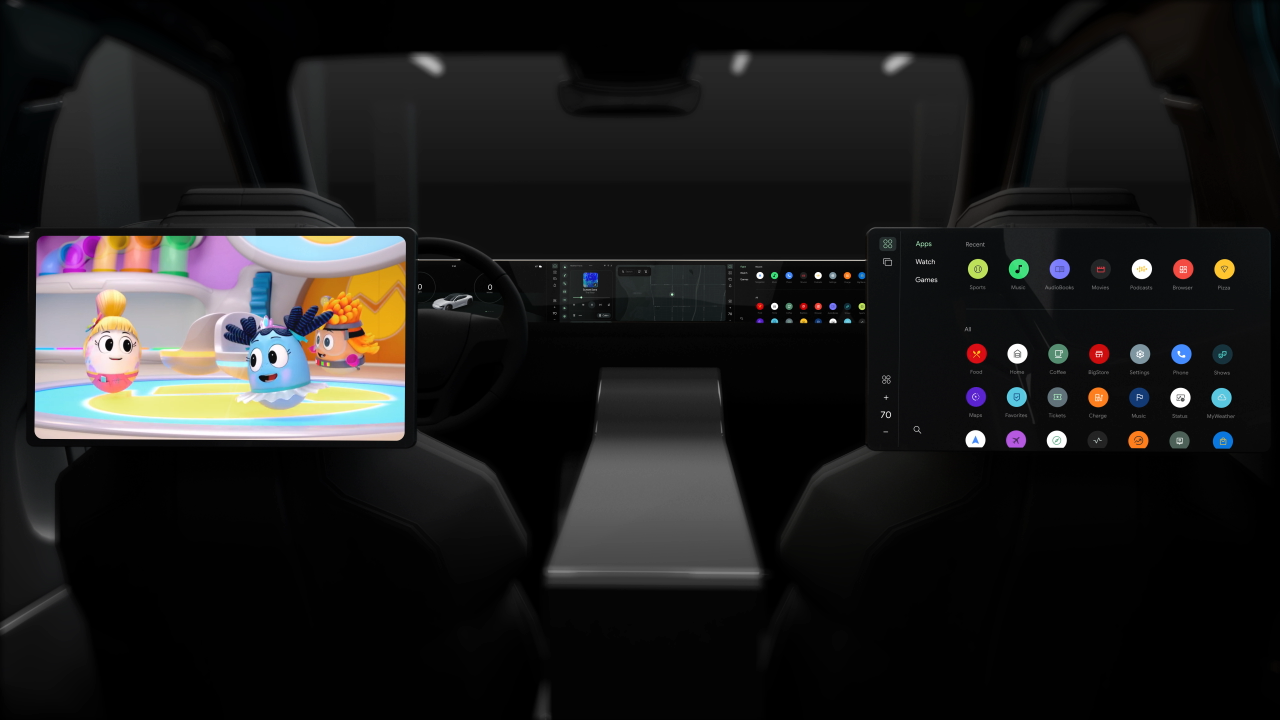 Image montrant une application à utiliser à l'arrêt