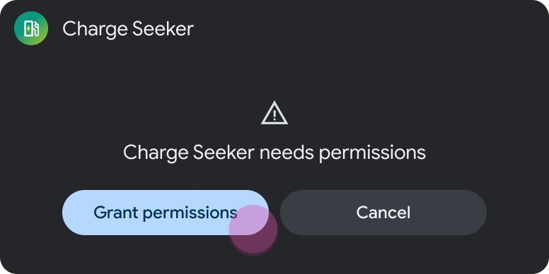 Mẫu tin nhắn có nút hành động chính và phụ