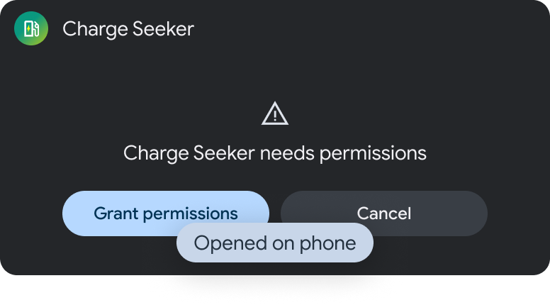 含有兩個按鈕和訊息的訊息範本