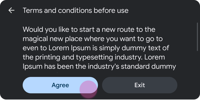 長訊息 (含兩個按鈕)