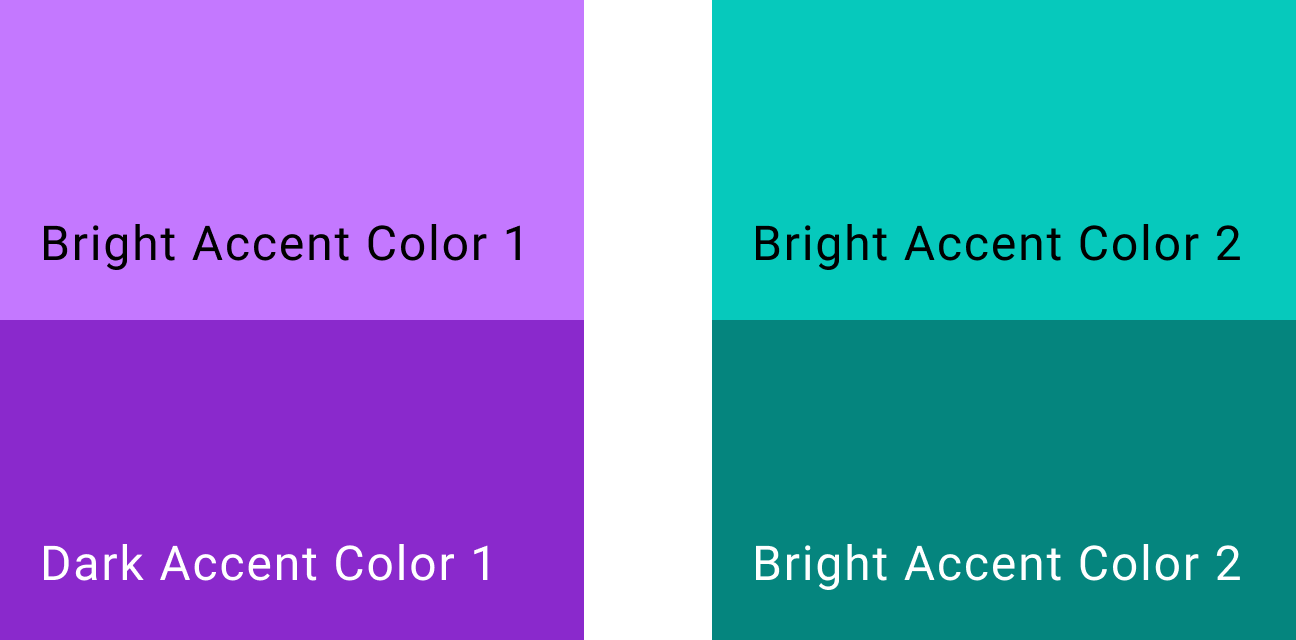 Couleurs d'accentuation pour les applications Android for Cars