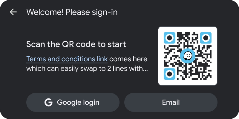 Exemple de connexion avec un code QR