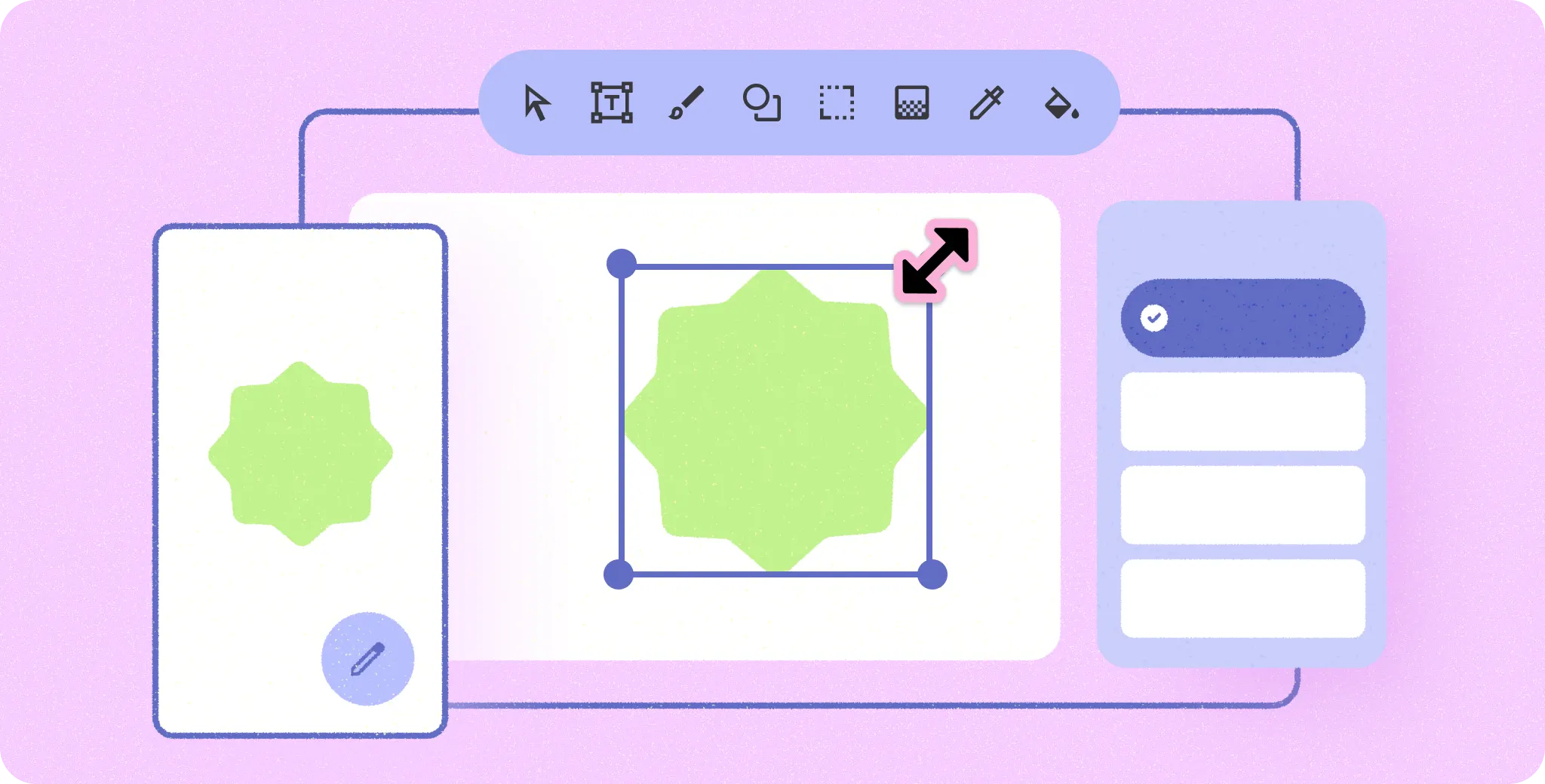 Adattamento del wireframe dell'app alle varie
dimensioni.