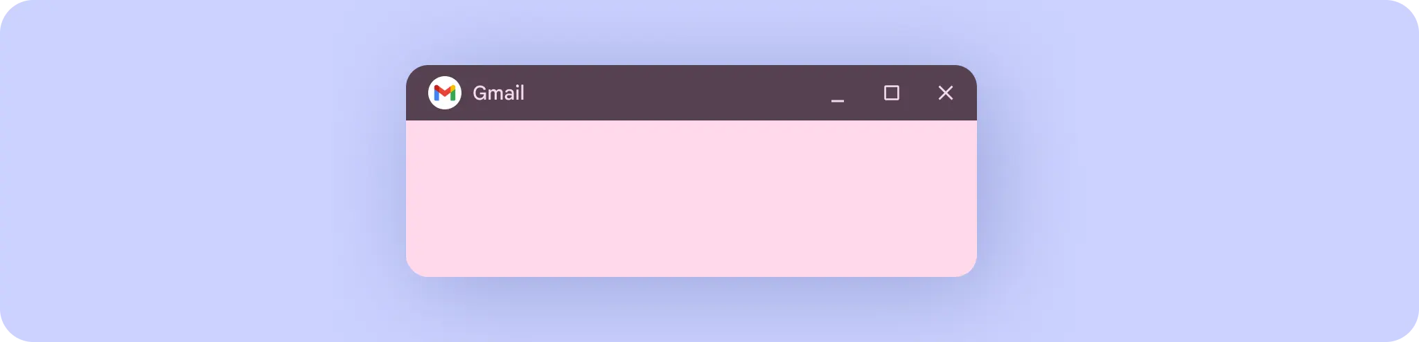 Khi ở chế độ cửa sổ, ứng dụng sẽ có một thanh tiêu đề.