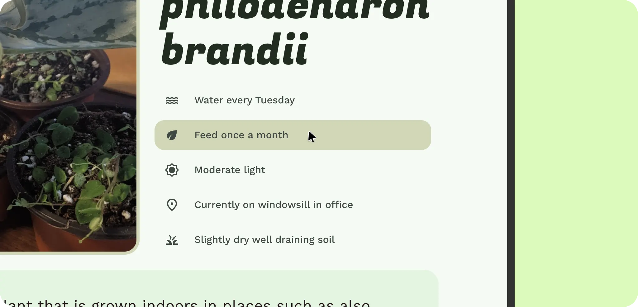 Interaksi tambahan saat
mengarahkan kursor