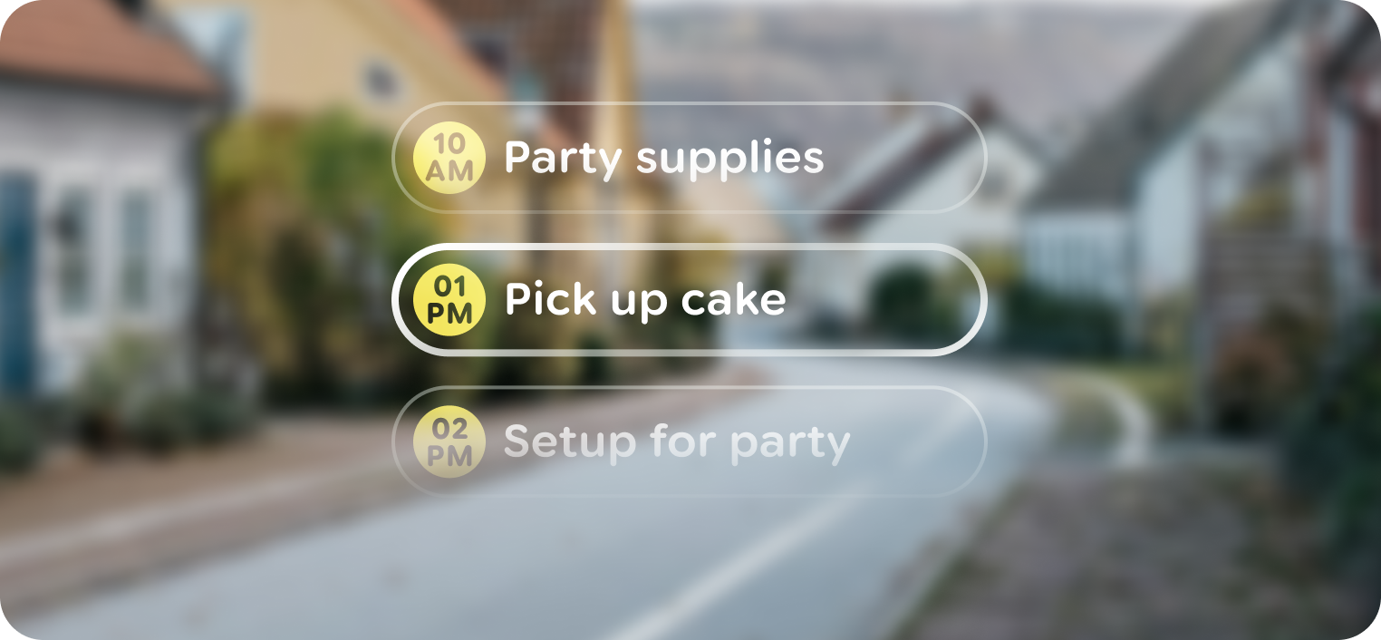 Gli elementi di design devono essere ancorati alla parte inferiore del
frame.
