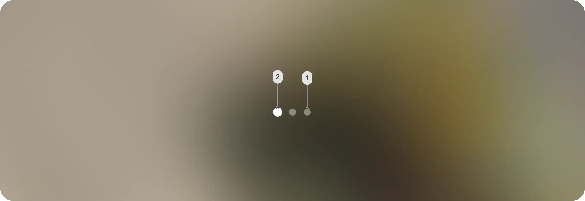 pager is composed of a row of indication dots in active and inactive
states.