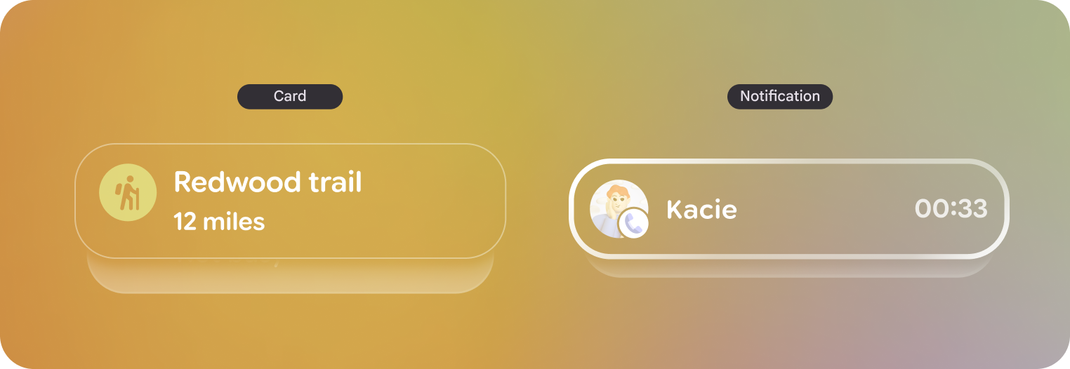 Los elementos de diseño deben estar anclados a la parte inferior del encuadre.