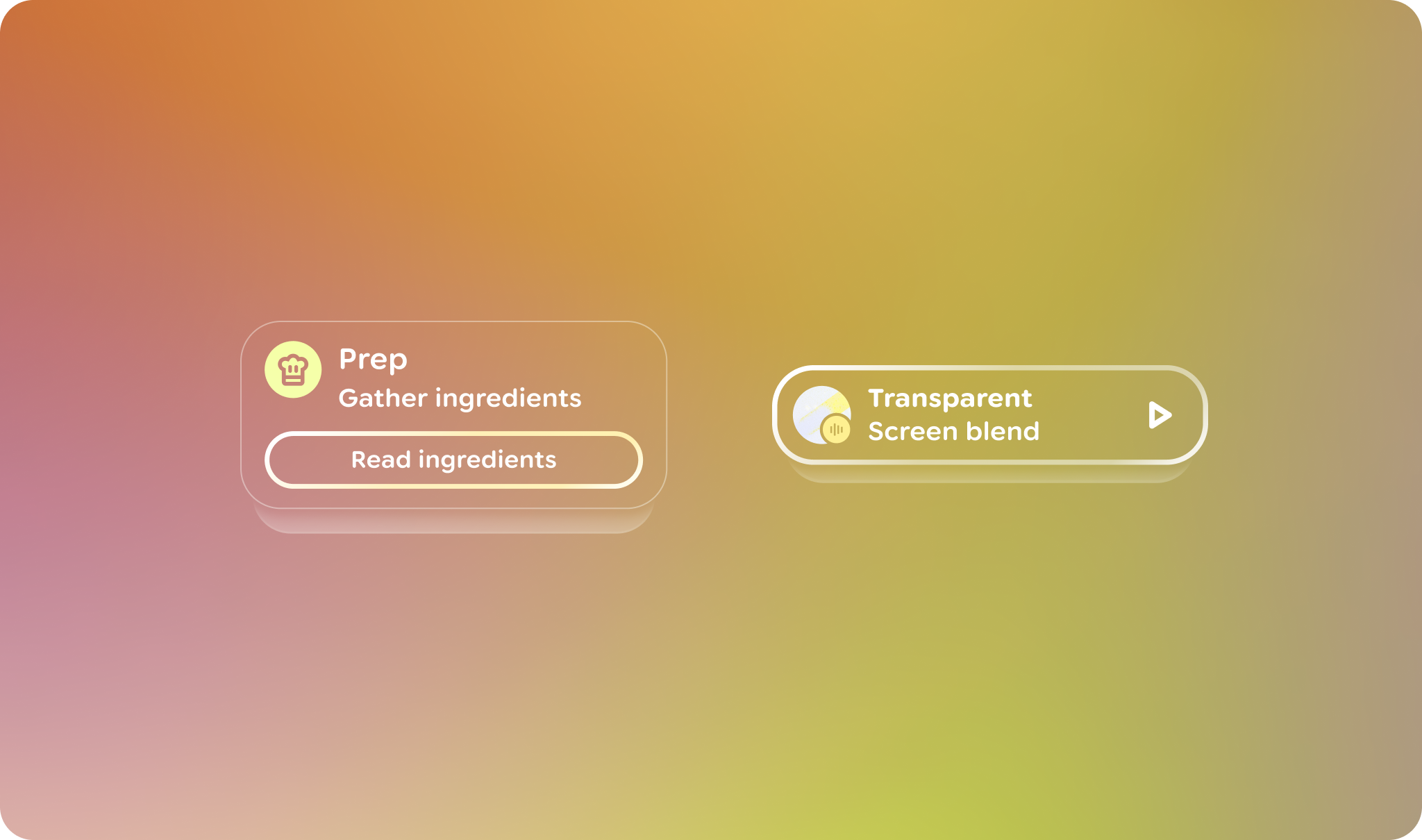 Gli elementi di design devono essere ancorati alla parte inferiore del
frame.