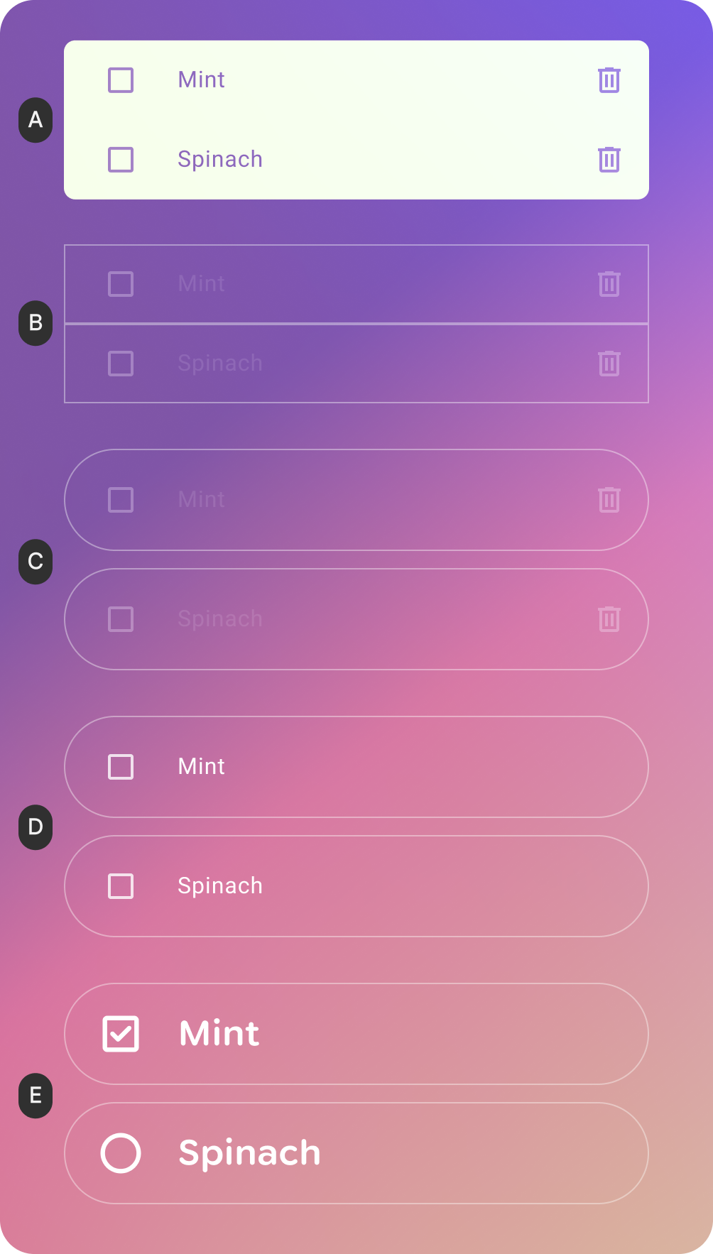 Los componentes de Glimmer están optimizados para la visualización transparente.