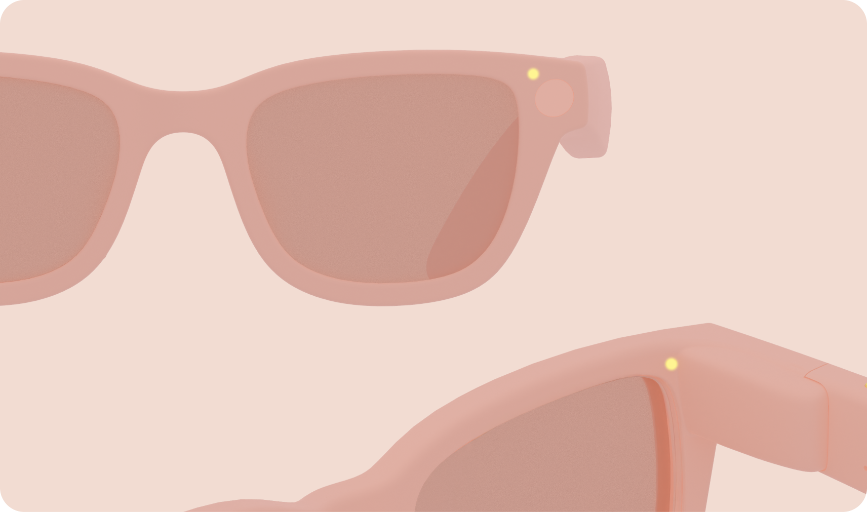 Los lentes con IA incluyen dos LEDs.