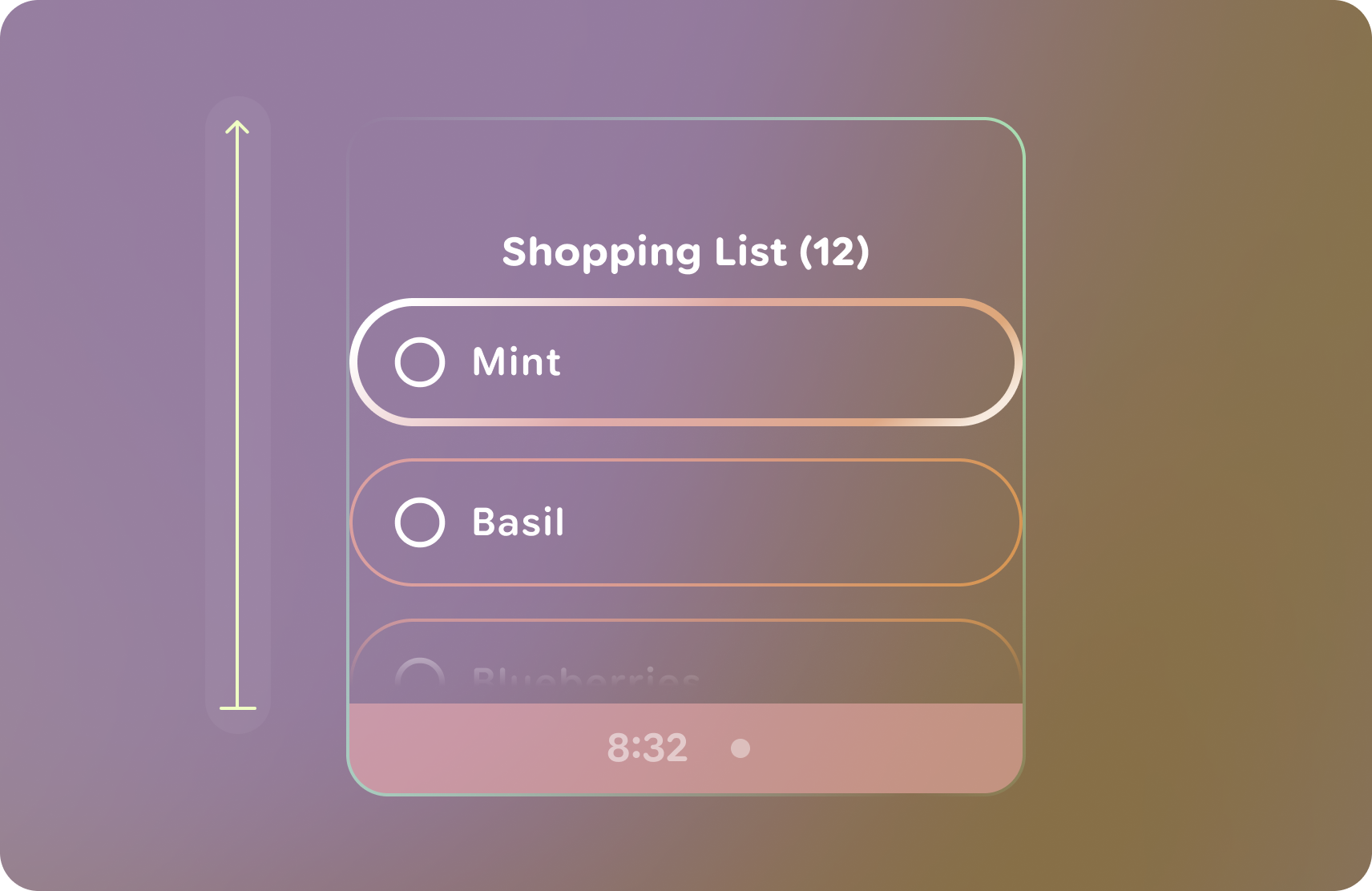 Элементы дизайна следует закреплять в нижней части рамы.