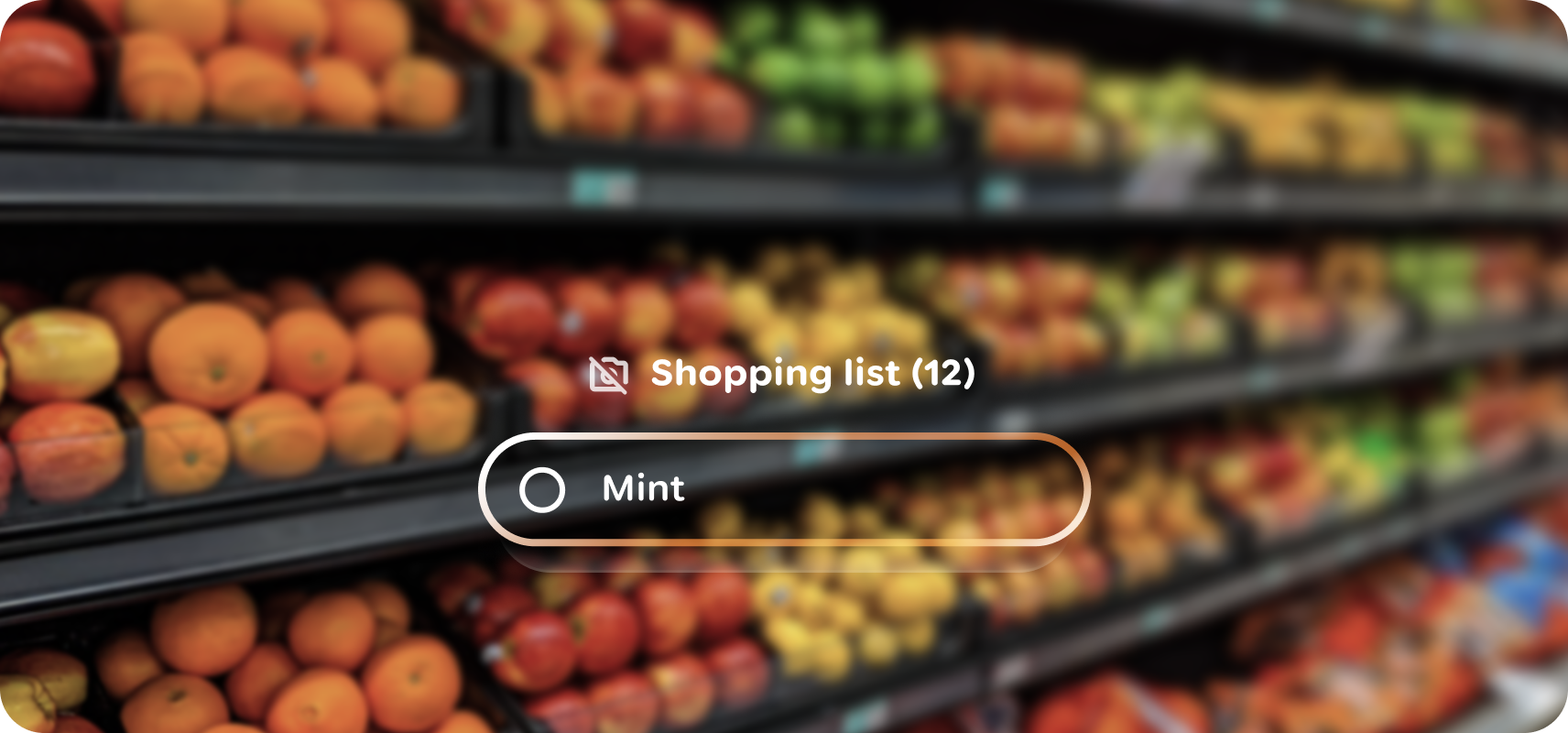 UI dell'app in modalità
display.
