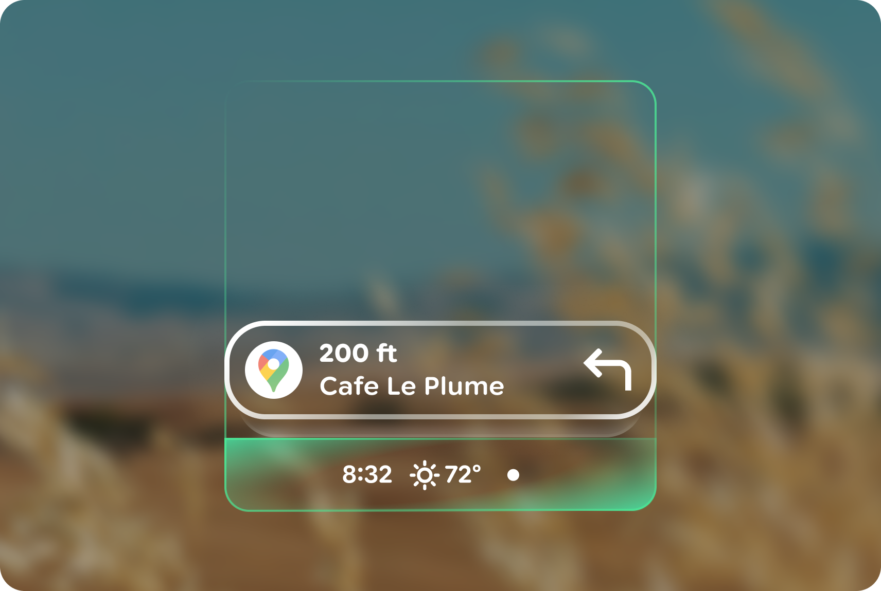 In der Systemleiste werden Gerätebenachrichtigungen und ‑hinweise angezeigt.
