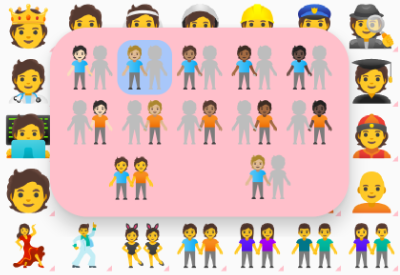 presiona el emoji de la persona a la izquierda