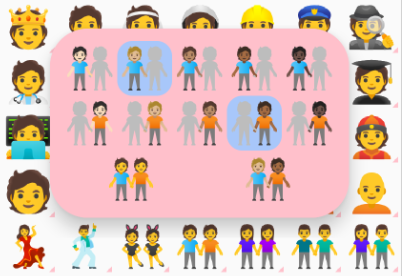 presiona la persona con el emoji correcto