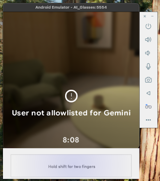 Сообщение о том, что пользователь не добавлен в список разрешенных пользователей Gemini.