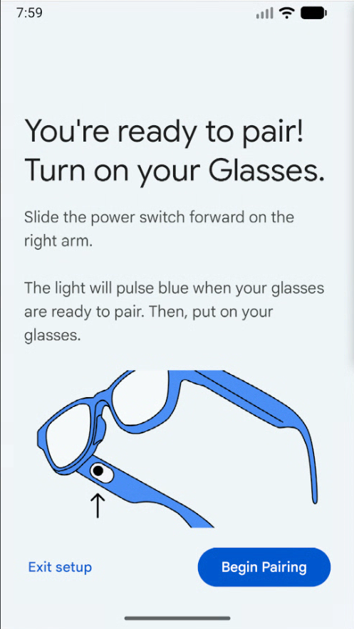 Chọn Bắt đầu ghép nối trên màn hình ứng dụng đầu tiên.