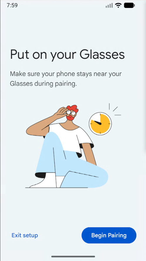 Wählen Sie auf dem Bildschirm der zweiten App „Kopplung starten“ aus.