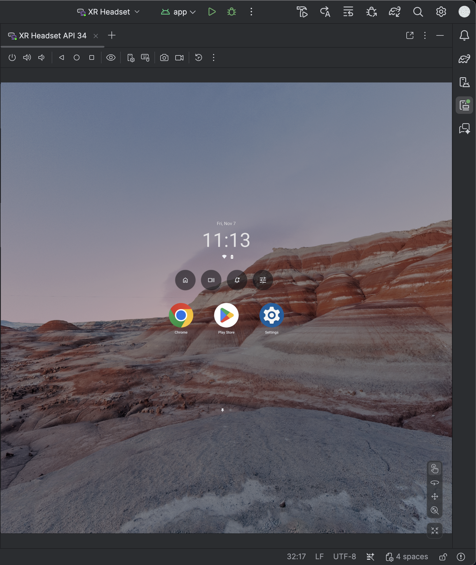 Android Studio 模擬器畫面