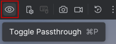 Android Studio Passthrough 模式 UI