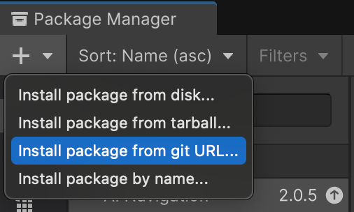 Importa el paquete de AXRIF con su URL de Git.