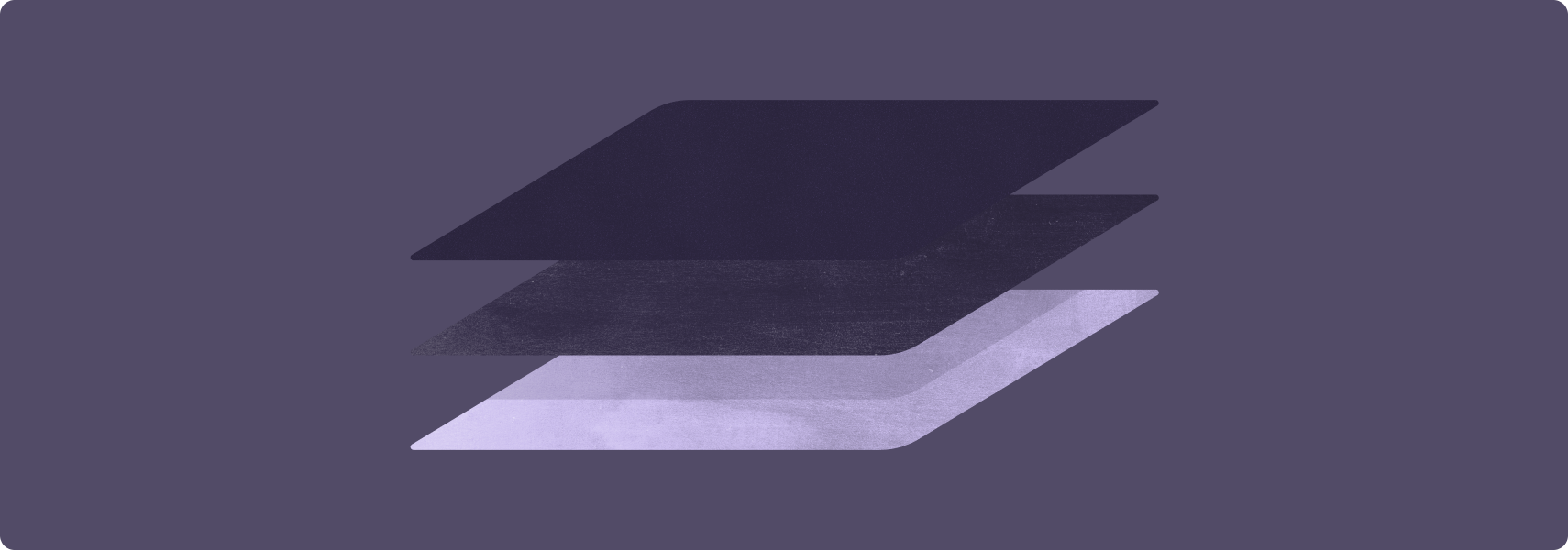 نمایش سه سطح کیفی به صورت لایههایی که به صورت عمودی روی هم چیده شدهاند و سطح پایینی هایلایت شده است.