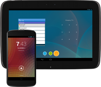 Android 4.2 sur téléphone et tablette